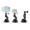 TELESIN Universal Suction Cup Holder with Phone Holder and Action Camera Mount TE-SUC-012