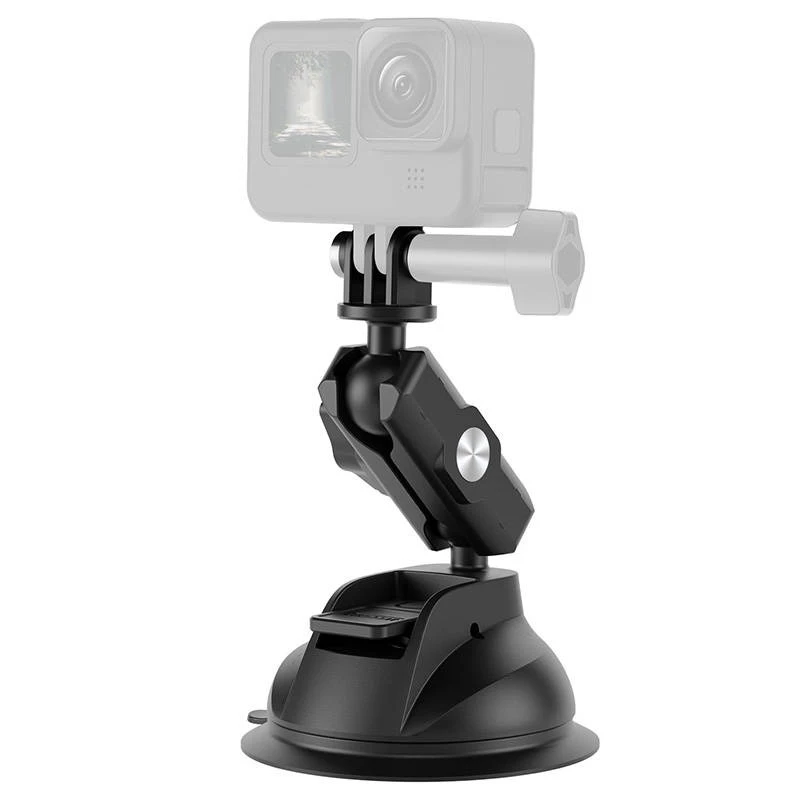 TELESIN Universal Suction Cup Holder with Phone Holder and Action Camera Mount TE-SUC-012