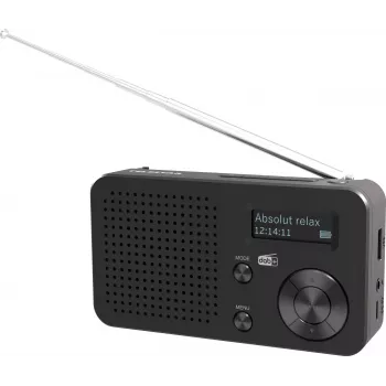 Telestar TOP 100 DAB+ Portable Radio with FM, Black