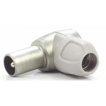 Televes 4130 Angled IEC Male Coaxial Connector for TV Antenna Cable