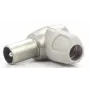 Televes 4130 Angled IEC Male Coaxial Connector for TV Antenna Cable