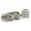 Televes 4131 Angled Flush-Mount TV/FM/SAT Terminal Socket, Zamak Chassis, Class A Shielding