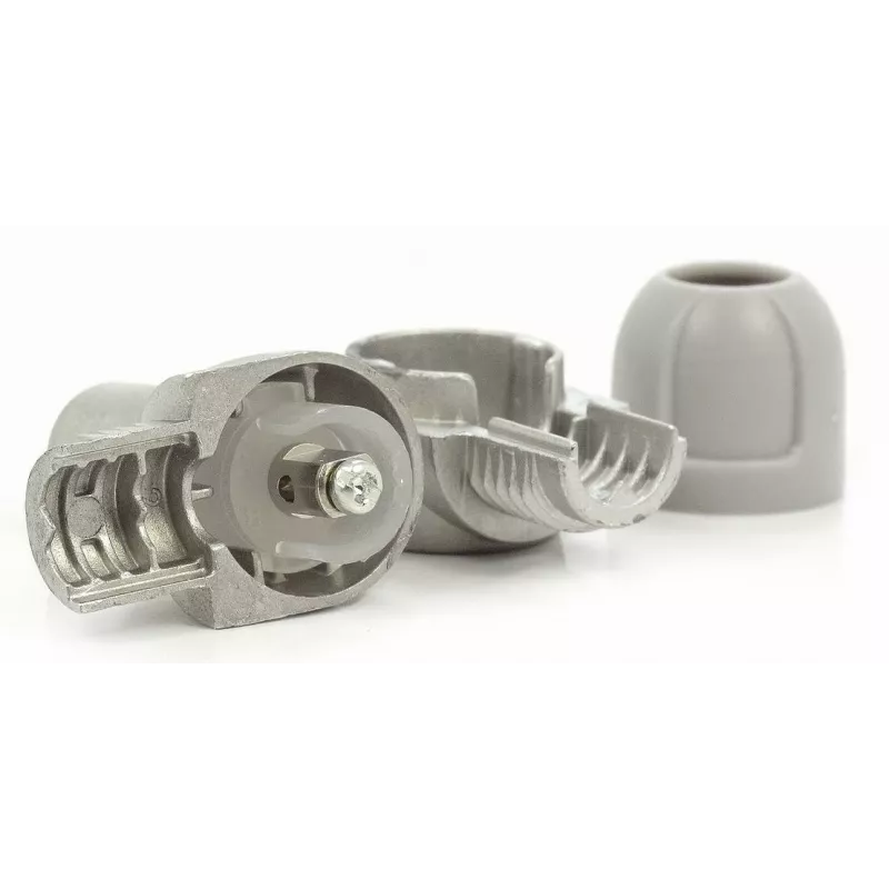 Televes 4131 Angled Flush-Mount TV/FM/SAT Terminal Socket, Zamak Chassis, Class A Shielding