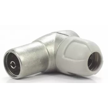Televes 4131 Angled Flush-Mount TV/FM/SAT Terminal Socket, Zamak Chassis, Class A Shielding