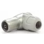 Televes 4131 Angled Flush-Mount TV/FM/SAT Terminal Socket, Zamak Chassis, Class A Shielding