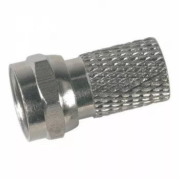 Televes 417101 F-Type Male Screw-On Coaxial Connector for 7.0 mm Cable with Weatherproof Seal