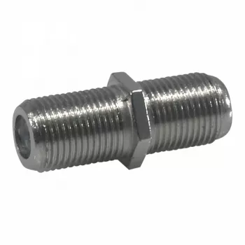 Televes 4173 F-Type Female to Female Barrel Adapter – Nickel-Plated Brass, 75 Ohm, DC-3 GHz