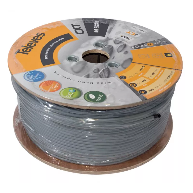 Televes CXT LSFH Dca Class A Coaxial Cable 1m