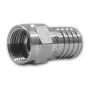 Televes FCR70 F-Type Crimp Connector for 7 mm Coaxial Cable, Nickel-Plated Brass, 75 Ohm, 0-3000 MHz