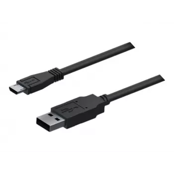 Teltonika USB 2.0 Cable, USB-A Male to Micro-USB Male (Black, 0.8 m)