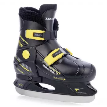 Tempish FUR EXPANZE PLUS Adjustable Ice Hockey Skates for Kids, EU 29-32, Black/Grey