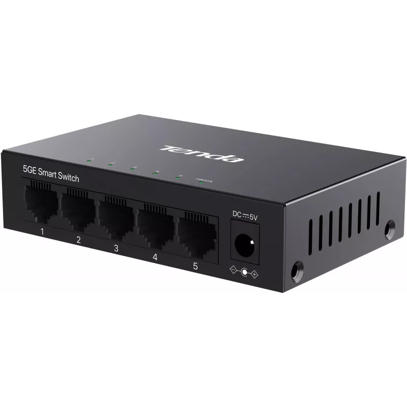 Tenda TEG2205D Web Smart L2 Cloud Managed Switch, 5x 10/100/1000 Mbps, Metal, Fanless