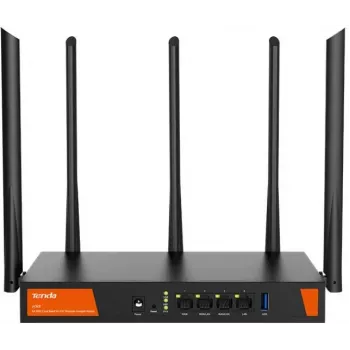 Tenda W30E AX3000 Wireless Router Gigabit Ethernet Dual-Band (2.4 GHz / 5 GHz) Black