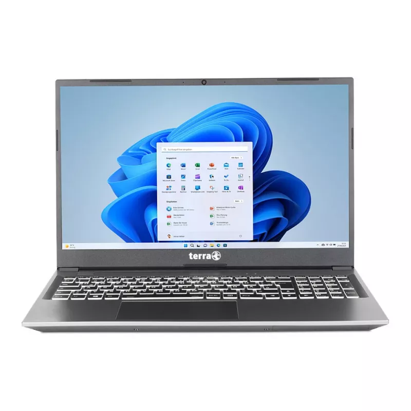 TERRA MOBILE 1517R i3-1315U W11 15.6 inch Full HD IPS Laptop, 8GB RAM, 250GB SSD, Windows 11 Pro, German Keyboard