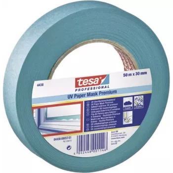 TESA 4438 Blue Masking Tape 50 m x 30 mm Acrylic Adhesive, 1 Roll 4438-17-00