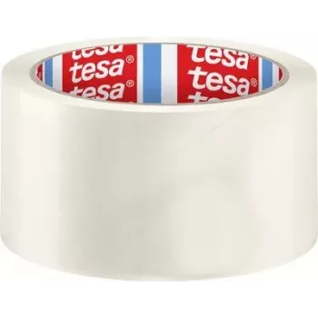 tesa pack Solid & Strong 58640-00000-00 Transparent Packaging Tape 66 m x 50 mm (1 Roll)