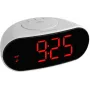 TFA 60.2505 Radio Controlled Alarm Clock with Temperature Display - White