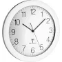 TFA 60.3512.02 Radio-Controlled Alarm Clock with Indoor Temperature Display, White