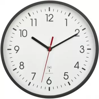 TFA 60.3550.01 Radio Wall Clock 24.5 cm x 4.2 cm Black