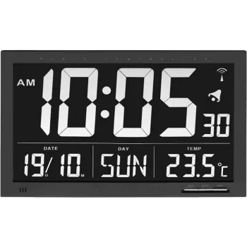 TFA 60.4505 Radio Controlled Wall Clock - Analog, DCF-77, White, 300 mm