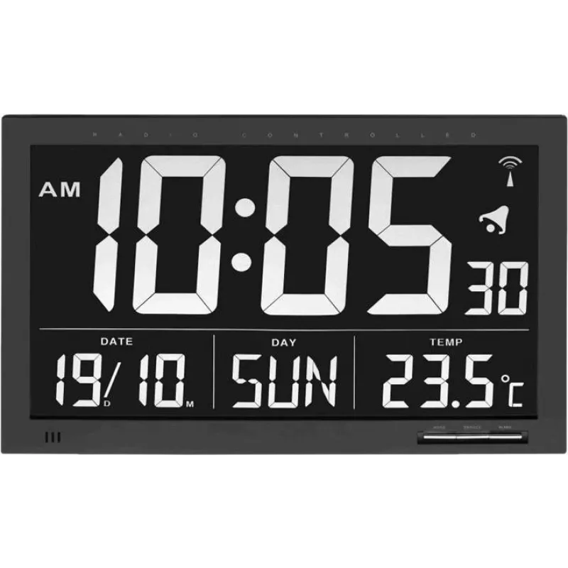 TFA 60.4505 Radio Controlled Wall Clock - Analog, DCF-77, White, 300 mm