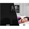 TFA 60.4508 Radio-Controlled Wall Clock, Silver Frame, White Dial, 30 cm Diameter, Silent Sweep