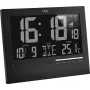TFA 60.4508 Radio-Controlled Wall Clock, Silver Frame, White Dial, 30 cm Diameter, Silent Sweep