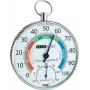 TFA Dostmann 45.2027 Analog Round Wall Thermometer, White, -30 to +50 °C, Battery-Free