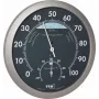 TFA Dostmann 45.2043.51 Analog Weather Station with Barometer, Thermometer, and Hygrometer - White/Silver