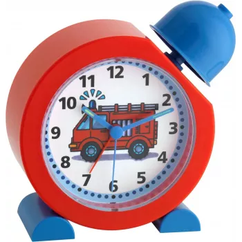 TFA DOSTMANN 60.1011.05 Analog Alarm Clock Blue Red