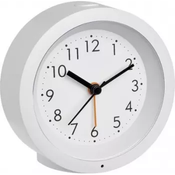 TFA Dostmann 60.1029.02 Quartz Alarm Clock White