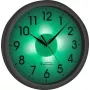 TFA Dostmann 60.3519.02 Corona Radio-Controlled Wall Clock, Silver Aluminium Frame, White Dial, 300 mm 60.010363