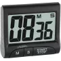 TFA Dostmann Digital Kitchen Timer and Stopwatch - Black - 99 min - Plastic - LCD - Magnetic (38.2021.01)