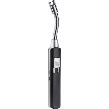 TFA Dostmann Electronic Arc Lighter with Flexible Neck, Rechargeable, Black 98.1118.01