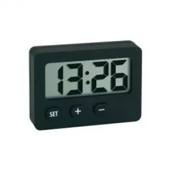 TFA Dostmann Electronic Digital Alarm Clock 60-2013-01 - Black
