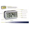 TFA Dostmann Lumio Plus Radio Alarm Clock Black/Silver