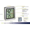 TFA EXACTO Digital Thermo-Hygrometer Silver (30.5047.54)