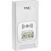 TFA LIFE Radio Weather Station with Indoor/Outdoor Thermometer and Hygrometer, Black/Silver