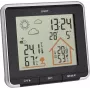 TFA LIFE Radio Weather Station with Indoor/Outdoor Thermometer and Hygrometer, Black/Silver