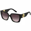 THE MARC JACOBS Women's Cat Eye Sunglasses MARC687S807 Black/Grey Gradient 54mm