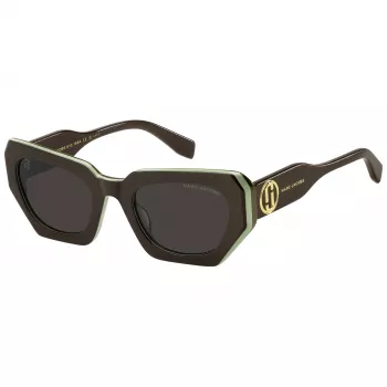 THE MARC JACOBS Women's MARC851/S Sunglasses - Cat Eye Acetate Frame, Grey Gradient Lens, 52mm