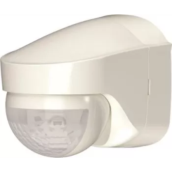 THEBEN THE PIRA TO AP PIR Motion Detector for Outdoor Wall Mounting, Half-Round, White