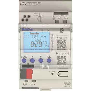 Theben TR 648 top3 RC KNX Annual Time Switch, 2-Channel, DIN Rail, 16 A, GPS, Astro, 800 Programs 6489130