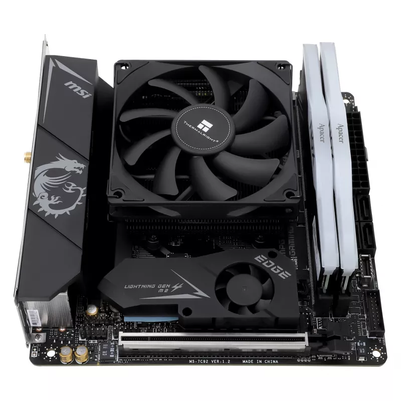 Thermalright AXP90-X36 Black Low Profile CPU Cooler, 92mm PWM Fan, ITX, Intel & AMD
