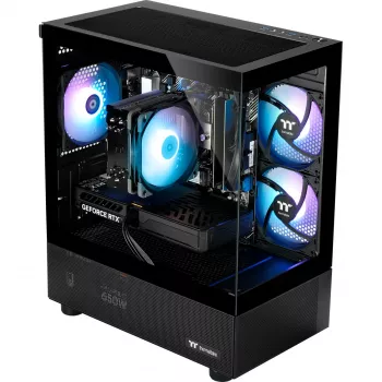 Thermaltake FTW A-Line Air 5060 Gaming Desktop (Black/Transparent, Windows 11 Pro)