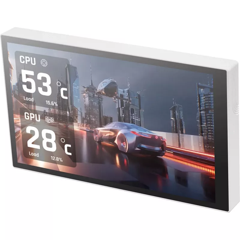 Thermaltake ST360 Ultra Snow White 360mm All-in-One Liquid Cooler with 2.1 inch IPS LCD Display