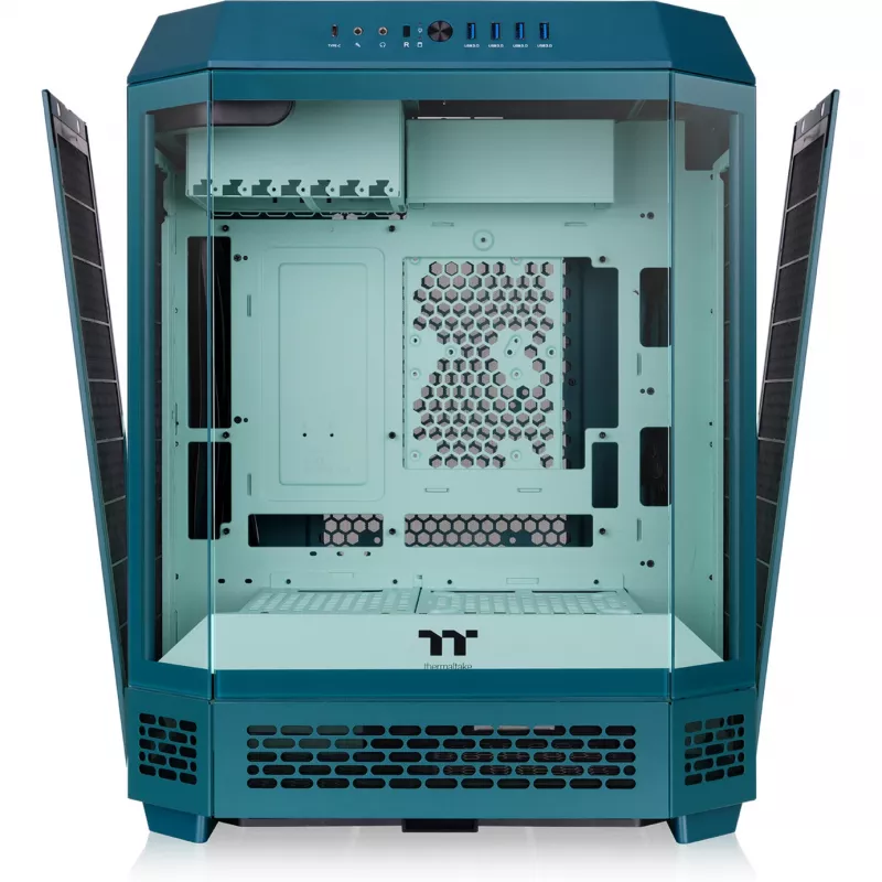 Thermaltake The Tower 600 Transformative Teal Full Tower Case, 3x Tempered Glass, E-ATX, USB-C