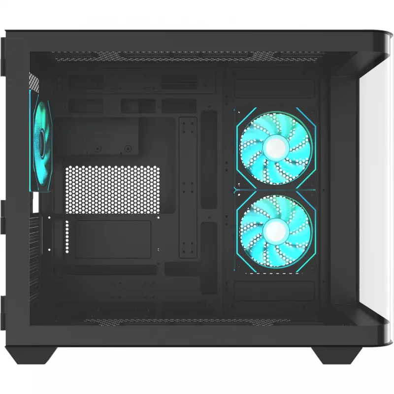 Thermaltake Vision 330 CR ARGB SE Edition Mid Tower Case, Black, 3x Tempered Glass Panels, 3x CT140 ARGB Fans