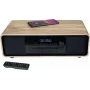Thomson MIC300IBT 60W Micro Hi-Fi System with Bluetooth, CD, FM Radio, USB, Qi Wireless Charging - Black/Wood TH388657