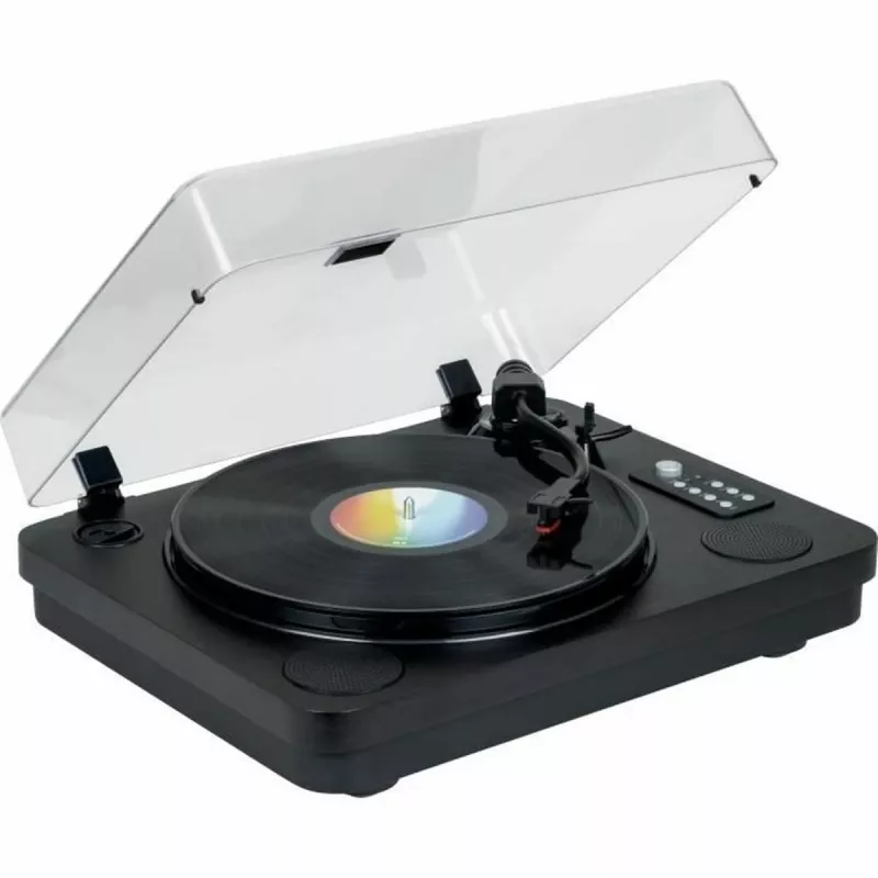 THOMSON TT650BT Turntable with Built-in Speakers, Record to USB, Black